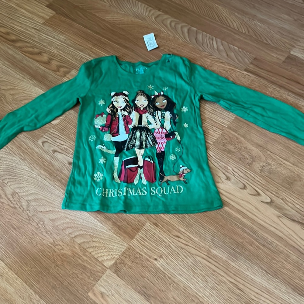 NWT Girl’s Christmas Long Sleeve Shirt size 7/8